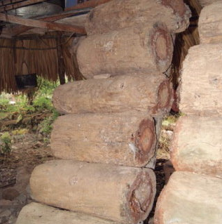 A traditional jobón hive